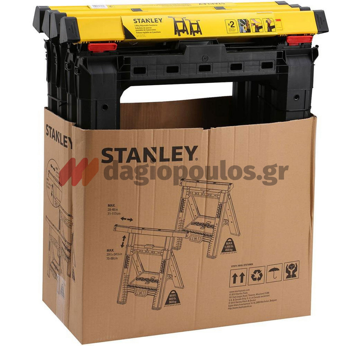 Stanley STST1-70559 Καβαλέτα Εργασίας Αναδιπλούμενα Σετ 2 Τεμ
