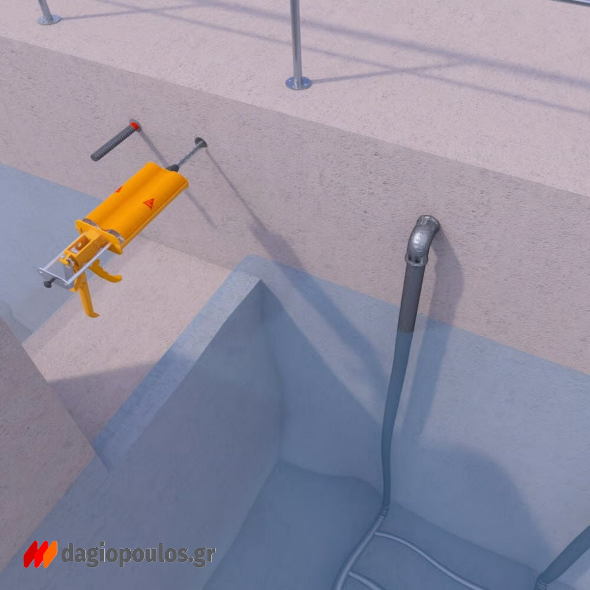 Sika AnchorFix1 Συγκολλητικό Χημικό Υλικό Αγκυρώσεων & Βυσμάτων Ταχείας Ωρίμανσης