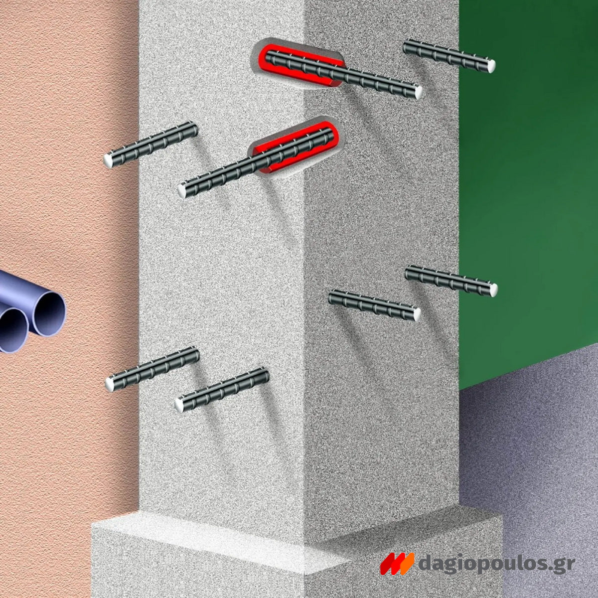 Sika AnchorFix2 Συγκολλητικό Χημικό Υλικό Αγκυρώσεων & Βυσμάτων Για Μεσαία & Υψηλά Φορτία