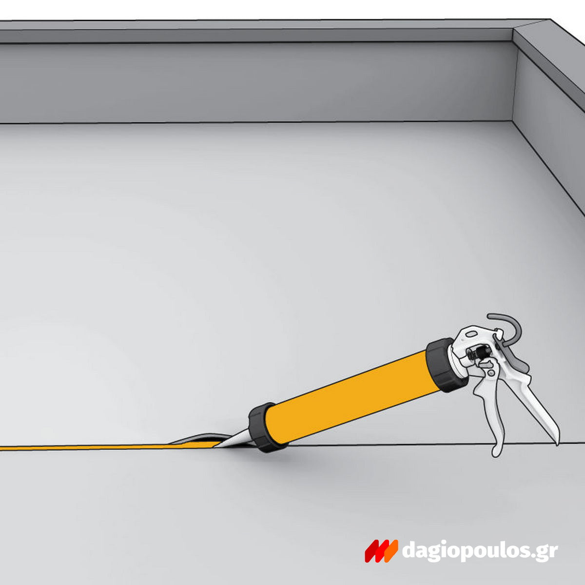 Sika BlackSeal® BT Σφραγιστικό & Συγκολλητικό Βουτυλικού Ελαστικού 300ml ΜΑΥΡΟ