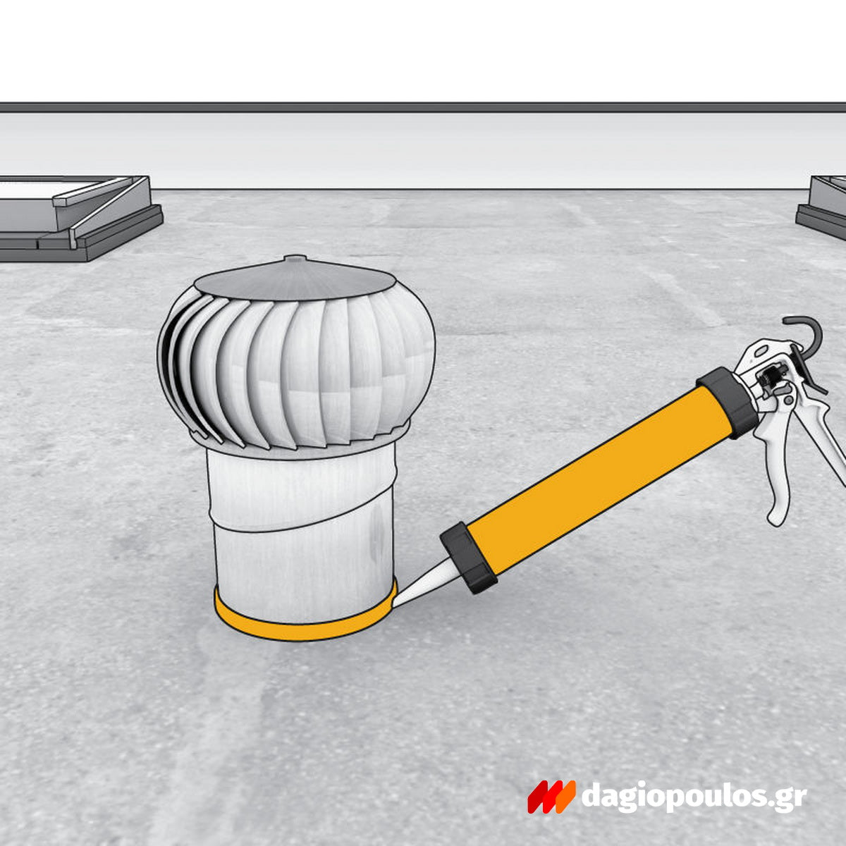 Sika BlackSeal® BT Σφραγιστικό & Συγκολλητικό Βουτυλικού Ελαστικού 300ml ΜΑΥΡΟ