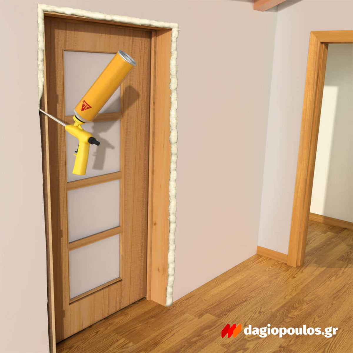 Sika Sika Boom®-520 Πιστολιού Διογκούμενος Πολυουρεθανικός Αφρός Χαμηλής Διόγκωσης Πιστολιού 800ml