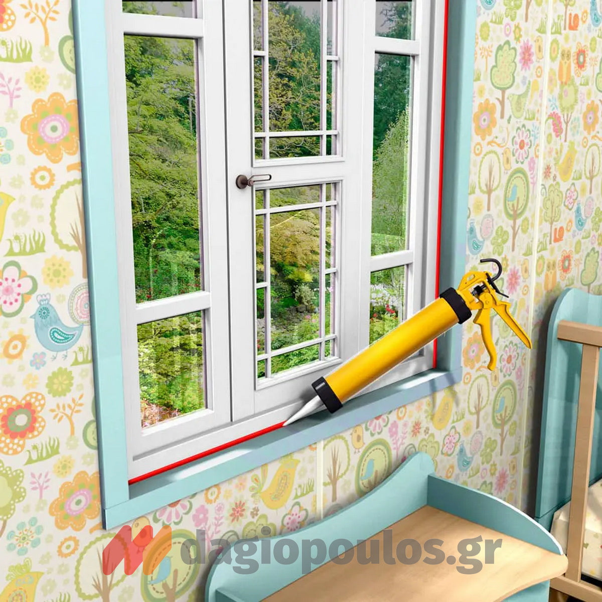 Sika Sikacryl 200 Ακρυλικό Σφραγιστικό Εσωτερικής - Εξωτερικής Χρήσης ΛΕΥΚΟ