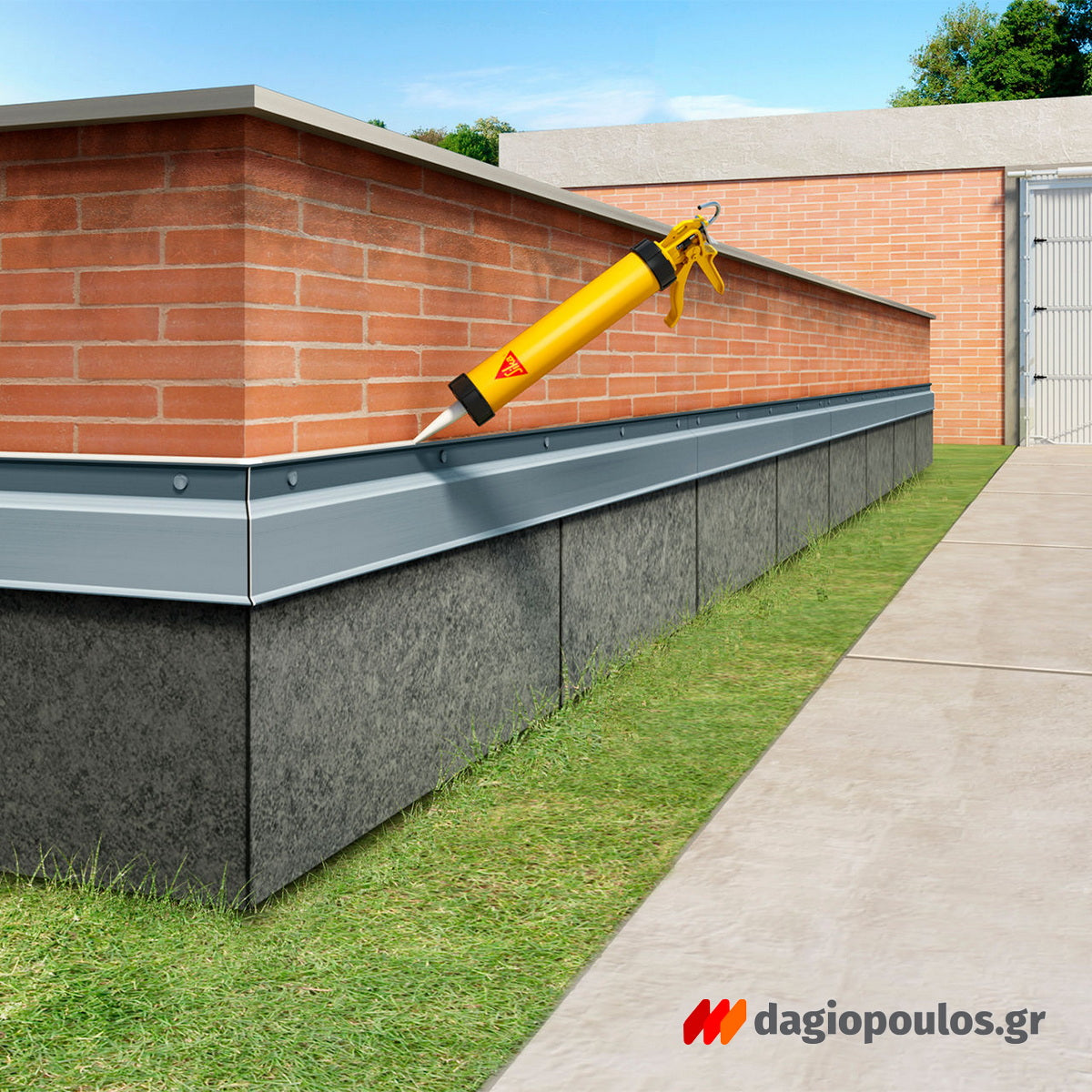 Συγκόλληση ξύλου και μετάλλου με Sika Sikaflex 11FC Purform βαφόμενο μετά την ωρίμανση