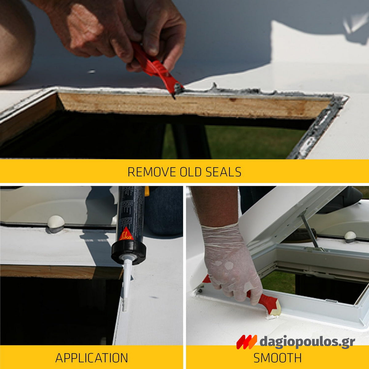 Sika Sikaflex 522 Υβριδικό Σφραγιστικό Βάσεως STP Εξαιρετικής Αντοχής