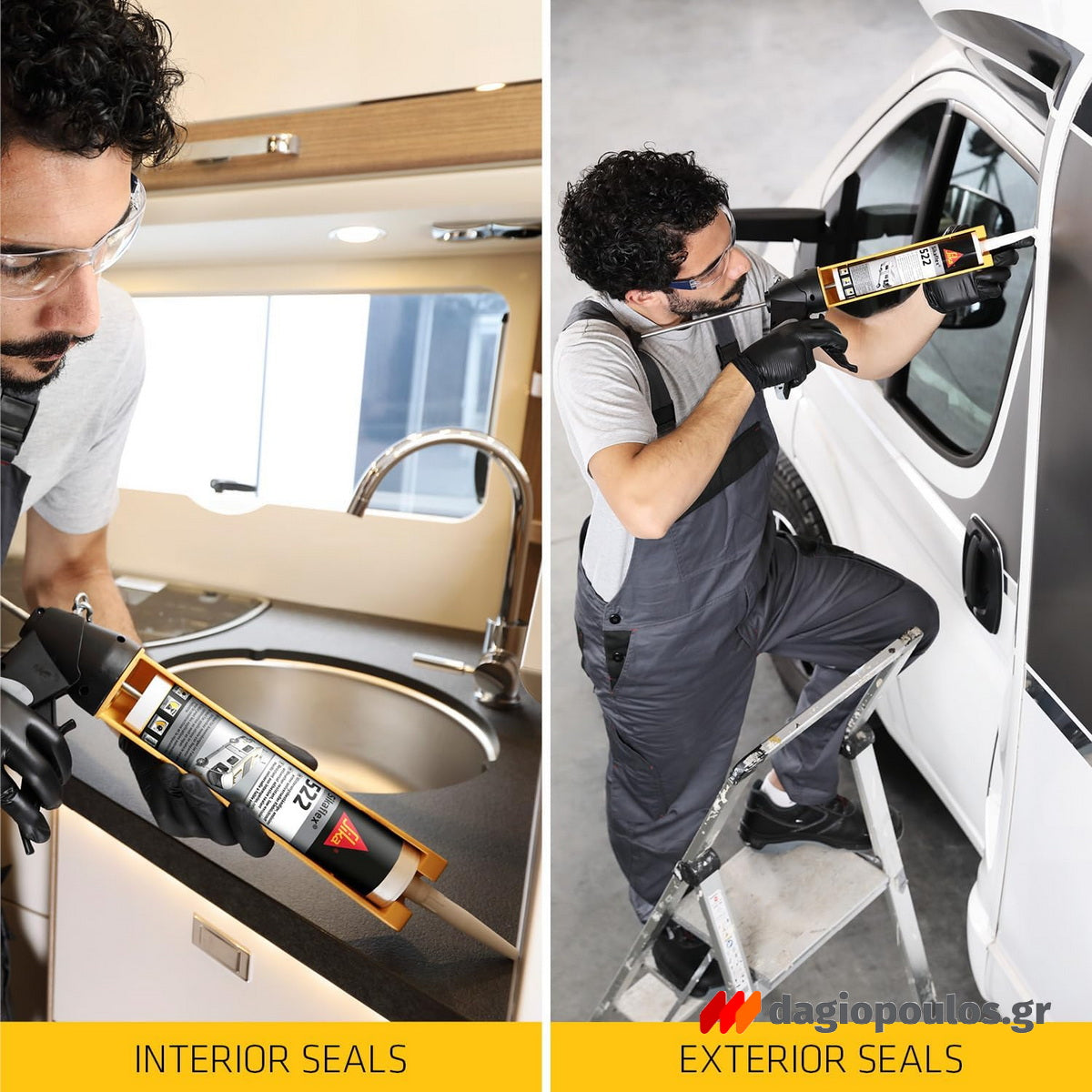 Sika Sikaflex 522 Υβριδικό Σφραγιστικό Βάσεως STP Εξαιρετικής Αντοχής