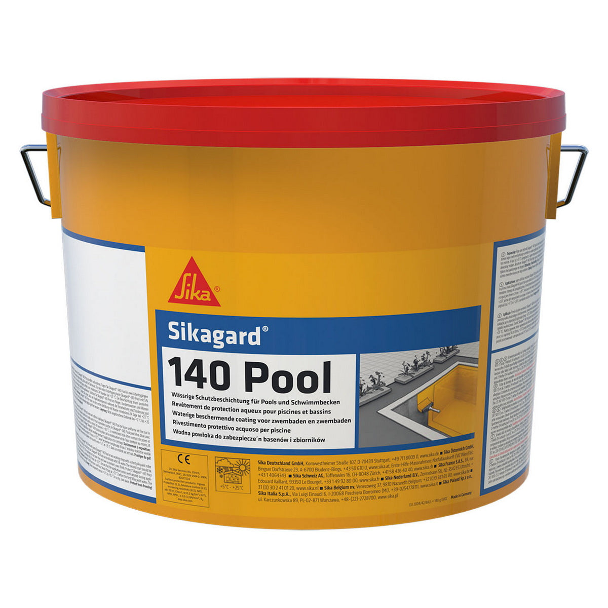 Sika Sikagard®140 Pool Χρώμα Νερού Ενός Συστατικού Για Πισίνες & Δεξαμενές ΛΕΥΚΟ Ral9010