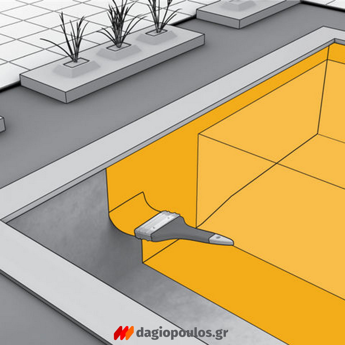 Sika Sikagard®140 Pool Χρώμα Νερού Ενός Συστατικού Για Πισίνες & Δεξαμενές ΛΕΥΚΟ Ral9010
