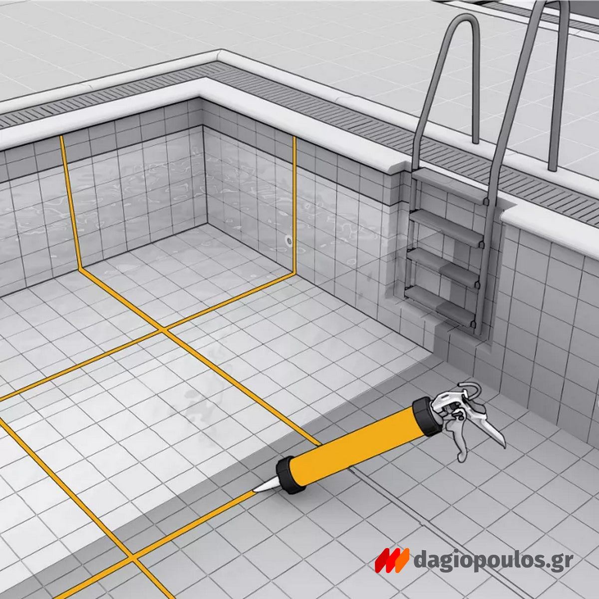 Sika Sikasil Pool Σφραγιστικό Σιλικόνης Για Πισίνες & Μόνιμη Παρουσία Νερού ΔΙΑΦΑΝΕΣ