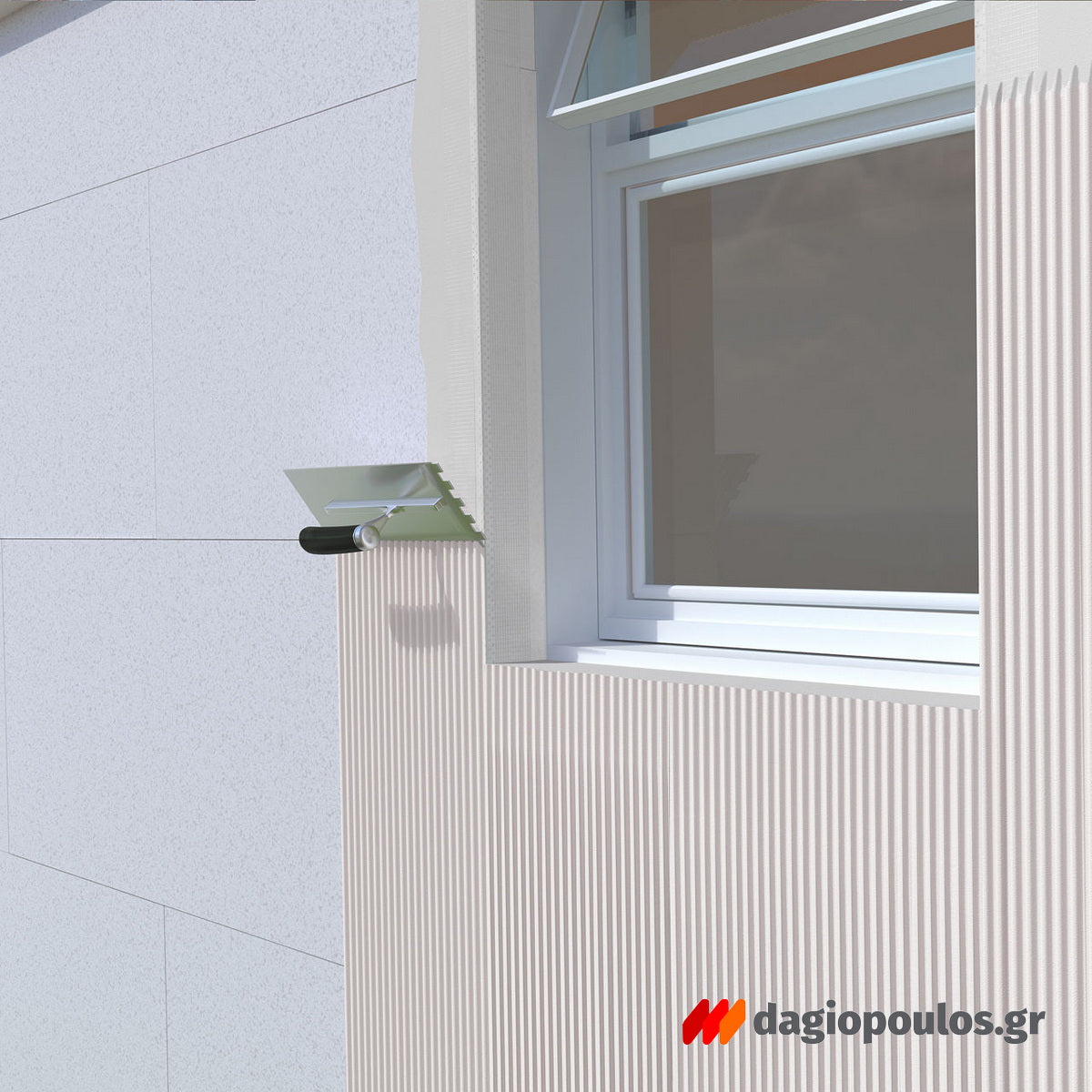 Τελικό επίχρισμα ETICS υδατοαπωθητικό και διαπνέον