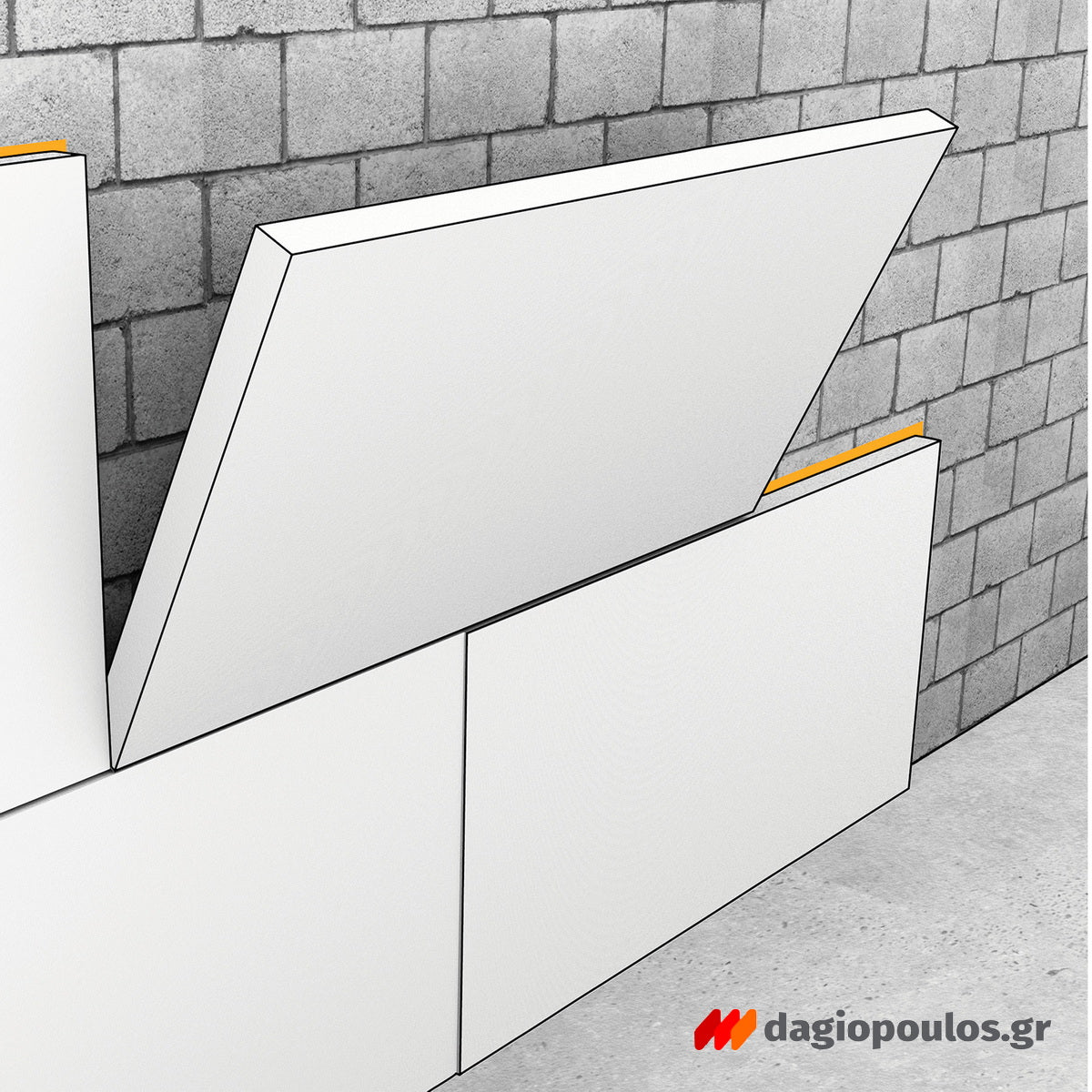 Sika ThermoCoat®-1/3 HS Τσιμεντοειδές Κονίαμα Συγκόλλησης Θερμομονωτικών Πλακών ΛΕΥΚΗ