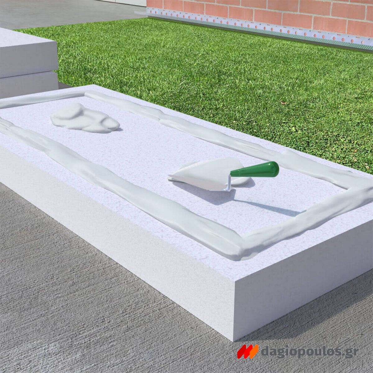 Sika ThermoCoat®-1/3 HS Τσιμεντοειδές Κονίαμα Συγκόλλησης Θερμομονωτικών Πλακών ΛΕΥΚΗ