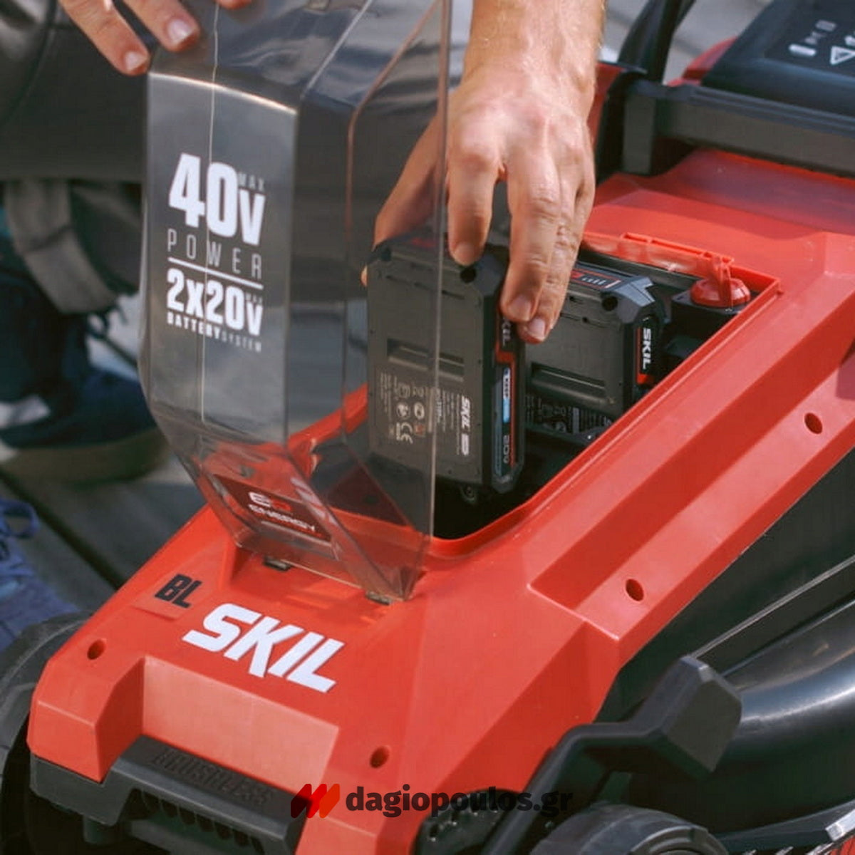 Skil 0130 CA 40V Max Brushless Χλοοκοπτική Μηχανή Μπαταρίας Ωθούμενη 36V Li-Ion SOLO