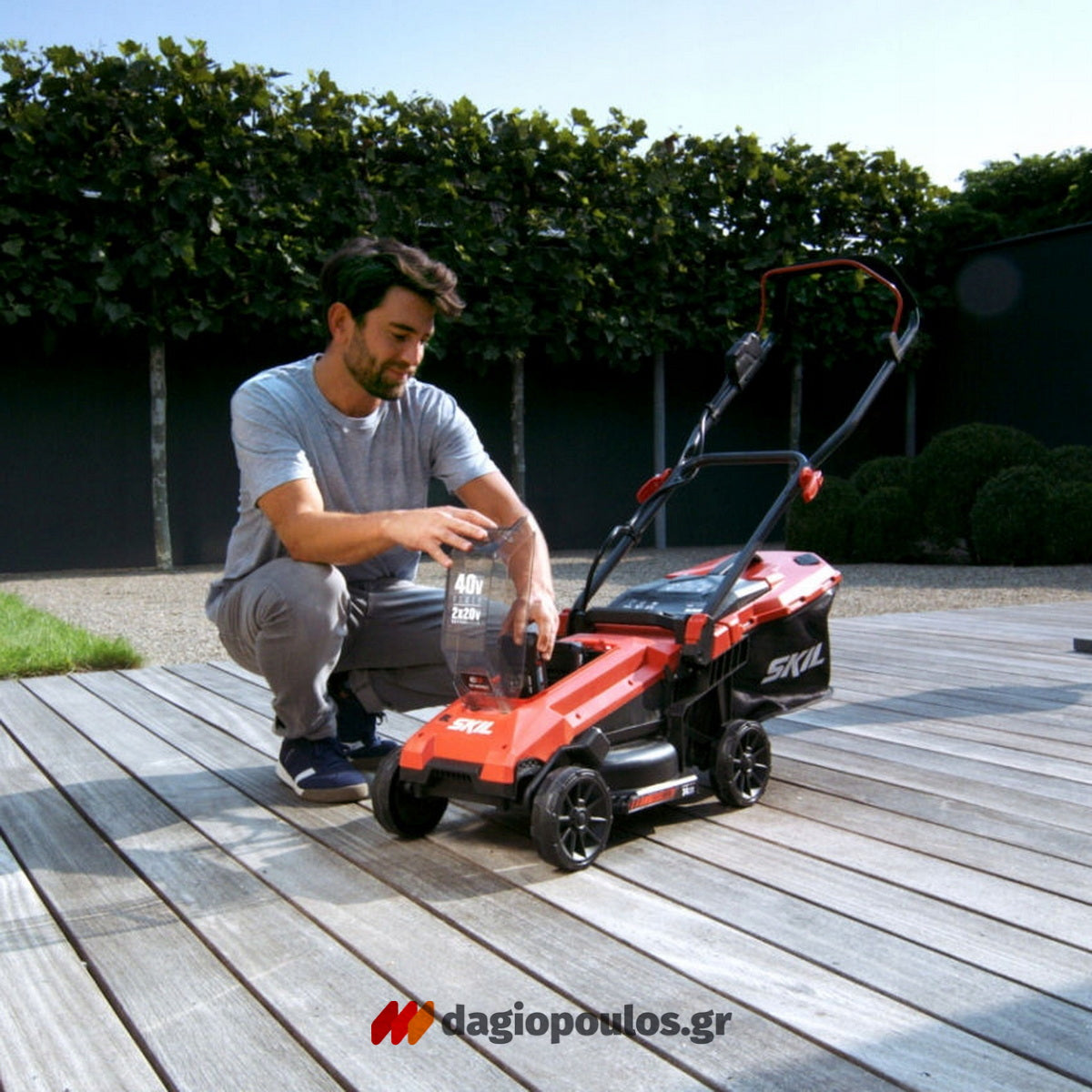 Skil 0130 CA 40V Max Brushless Χλοοκοπτική Μηχανή Μπαταρίας Ωθούμενη 36V Li-Ion SOLO