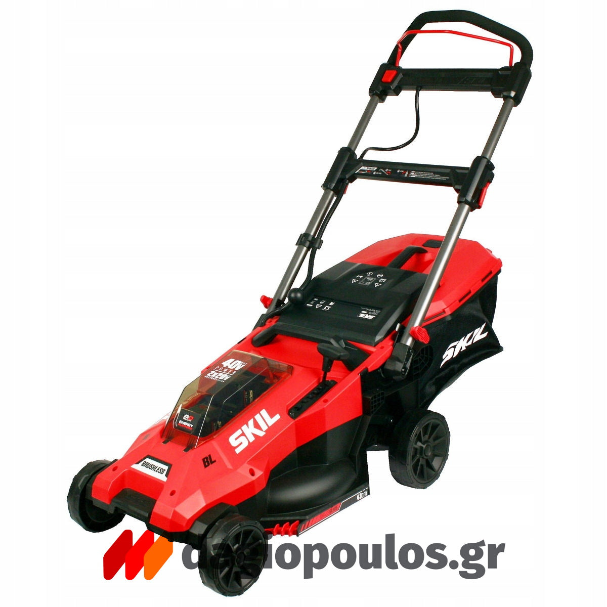 Skil 0140 CA 40V Max Brushless Χλοοκοπτική Μηχανή Γκαζόν Μπαταρίας Ωθούμενη 36V Li-ion Με 2 Μπαταρίες 4.0Ah