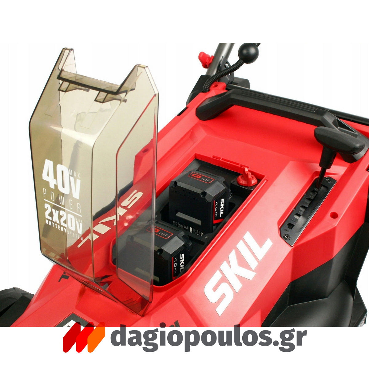 Skil 0140 CA 40V Max Brushless Χλοοκοπτική Μηχανή Γκαζόν Μπαταρίας Ωθούμενη 36V Li-ion Με 2 Μπαταρίες 4.0Ah