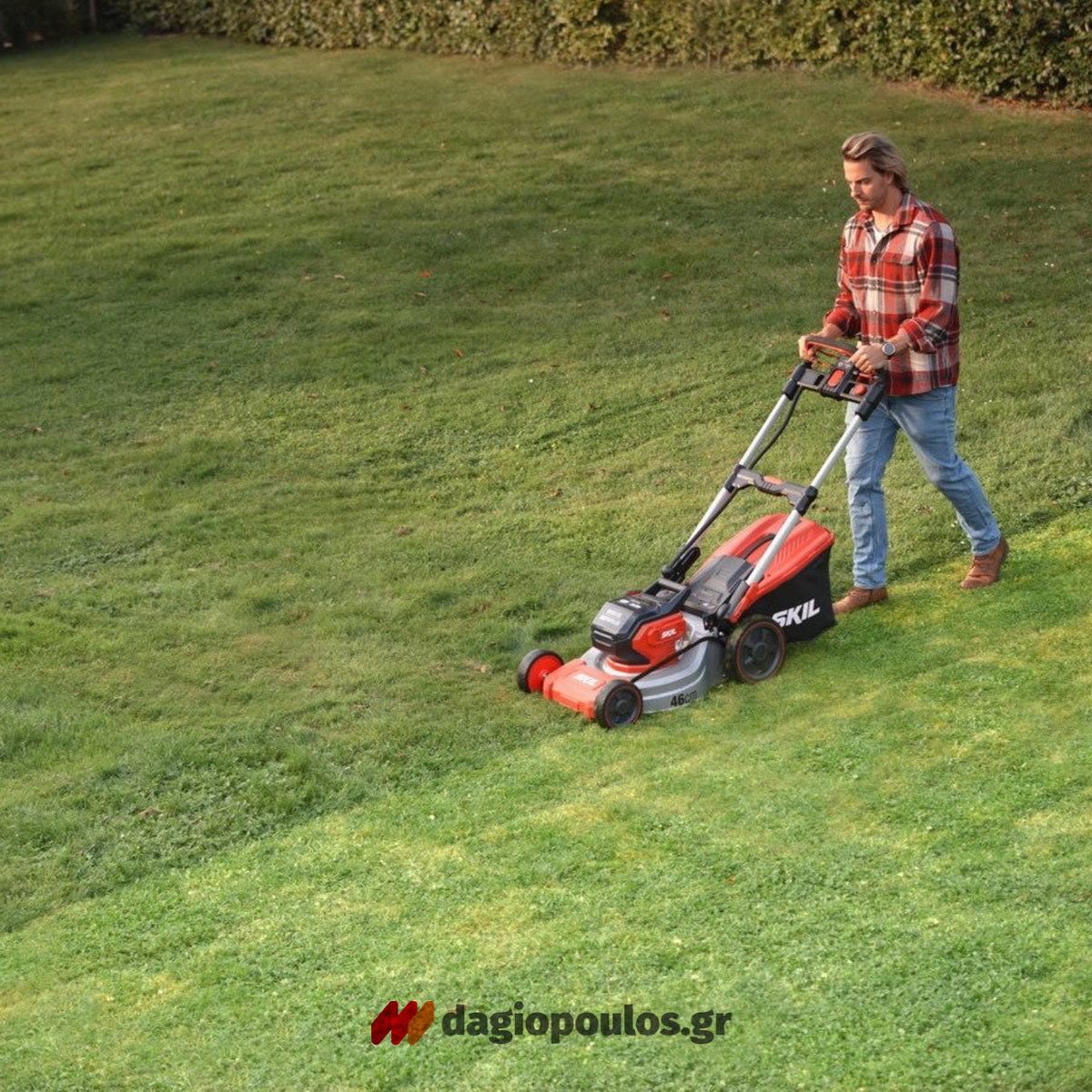 Skil 0150 BA Brushless Χλοοκοπτική Μηχανή Γκαζόν Μπαταρίας Αυτοκινούμενη 40V Με 2 Μπαταρίες 4.0Ah