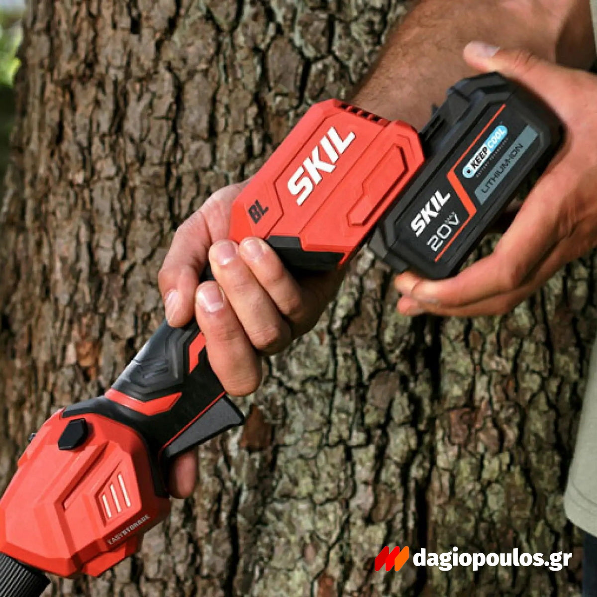 Skil 0230 CA 20V Max Autofeed Χλοοκοπτικό Μεσινέζας Μπαταρίας Αυτοτροφοδοτούμενο 18V Li-Ion Με Μπαταρία 2.0Ah