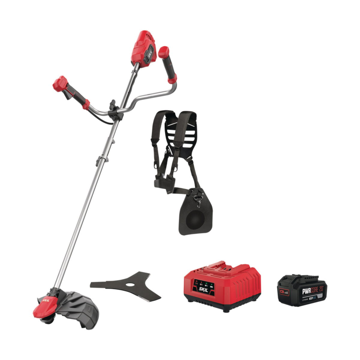 Skil 0255 CA 20V Max Brushless Θαμνοκοπτικό Χορτοκοπτικό Μπαταρίας 18V Li-Ion Με Μπαταρία 4.0Ah