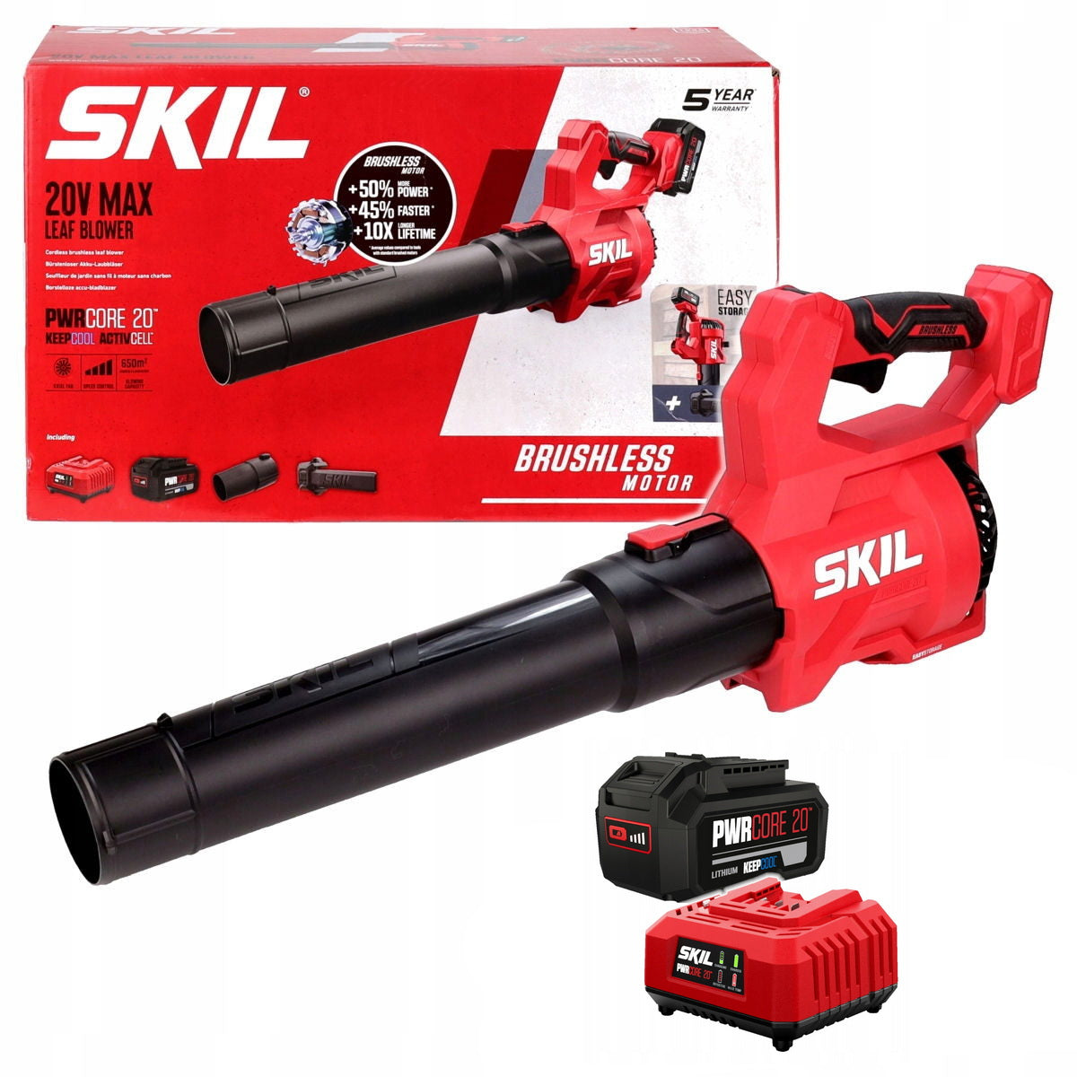 Skil 0331 AA 20V Brushless Φυσητήρας Μπαταρίας 18V Li-Ion Με Μπαταρία 5.0Ah