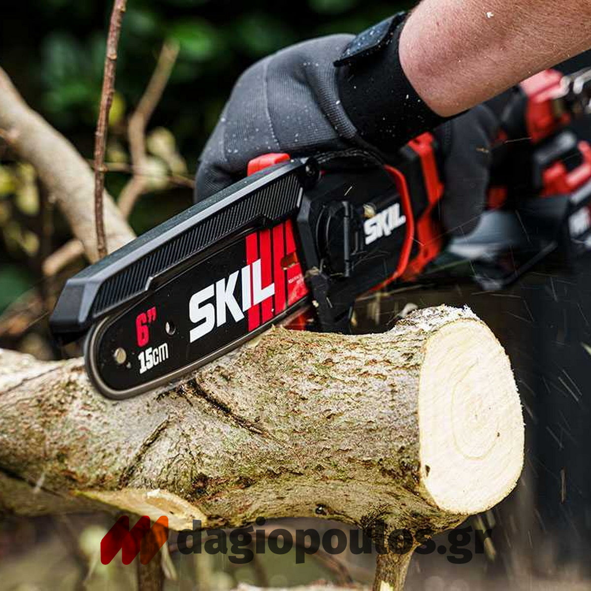Skil 0512 CA-1 20V Max Brushless Αλυσοπρίονο Μπαταρίας Mini 15cm 18V Li-Ion Με 2 Μπαταρίες 2.0Ah + 2.5Ah
