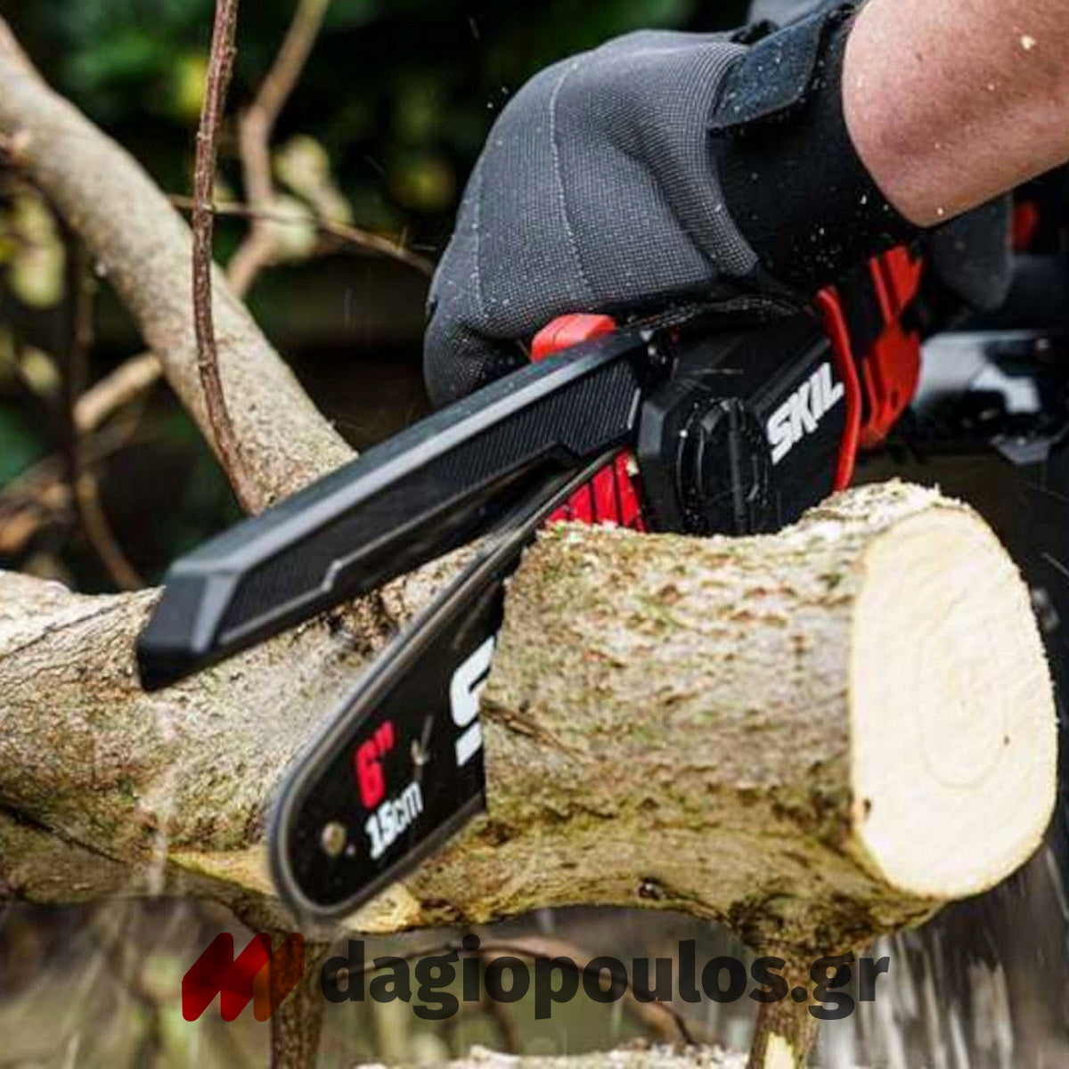 Skil 0512 CA-1 20V Max Brushless Αλυσοπρίονο Μπαταρίας Mini 15cm 18V Li-Ion Με 2 Μπαταρίες 2.0Ah + 2.5Ah