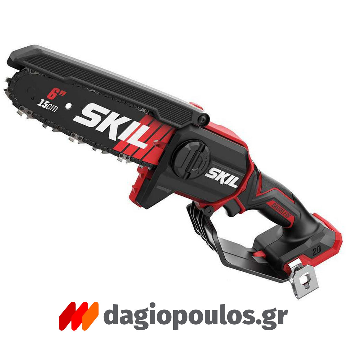 Skil 0512 CA-1 20V Max Brushless Αλυσοπρίονο Μπαταρίας Mini 15cm 18V Li-Ion Με 2 Μπαταρίες 2.0Ah + 2.5Ah