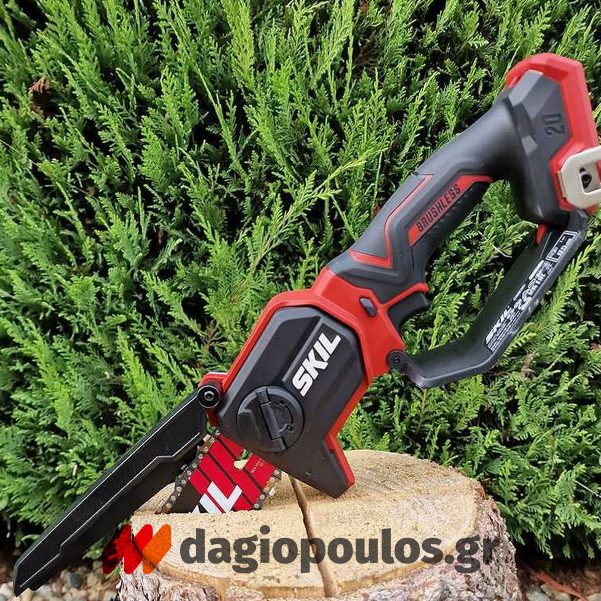 Skil 0512 CA-1 20V Max Brushless Αλυσοπρίονο Μπαταρίας Mini 15cm 18V Li-Ion Με 2 Μπαταρίες 2.0Ah + 2.5Ah