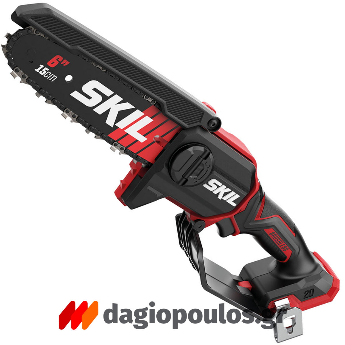 Skil 0512 CA-2 20V Max Brushless Αλυσοπρίονο Μπαταρίας Mini 15cm 18V Li-Ion Με Μπαταρία 2.5Ah