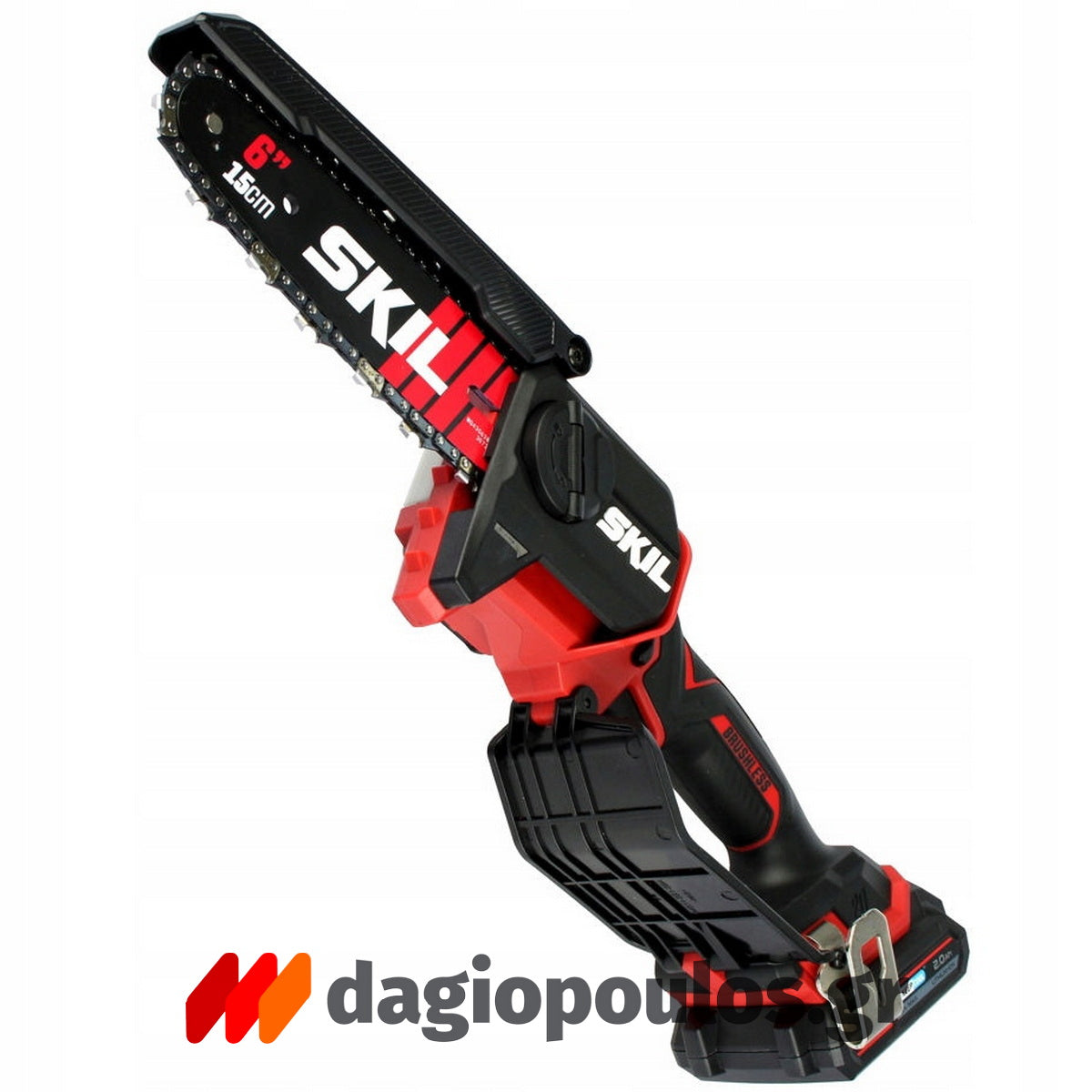 Skil 0512 CA-2 20V Max Brushless Αλυσοπρίονο Μπαταρίας Mini 15cm 18V Li-Ion Με Μπαταρία 2.5Ah