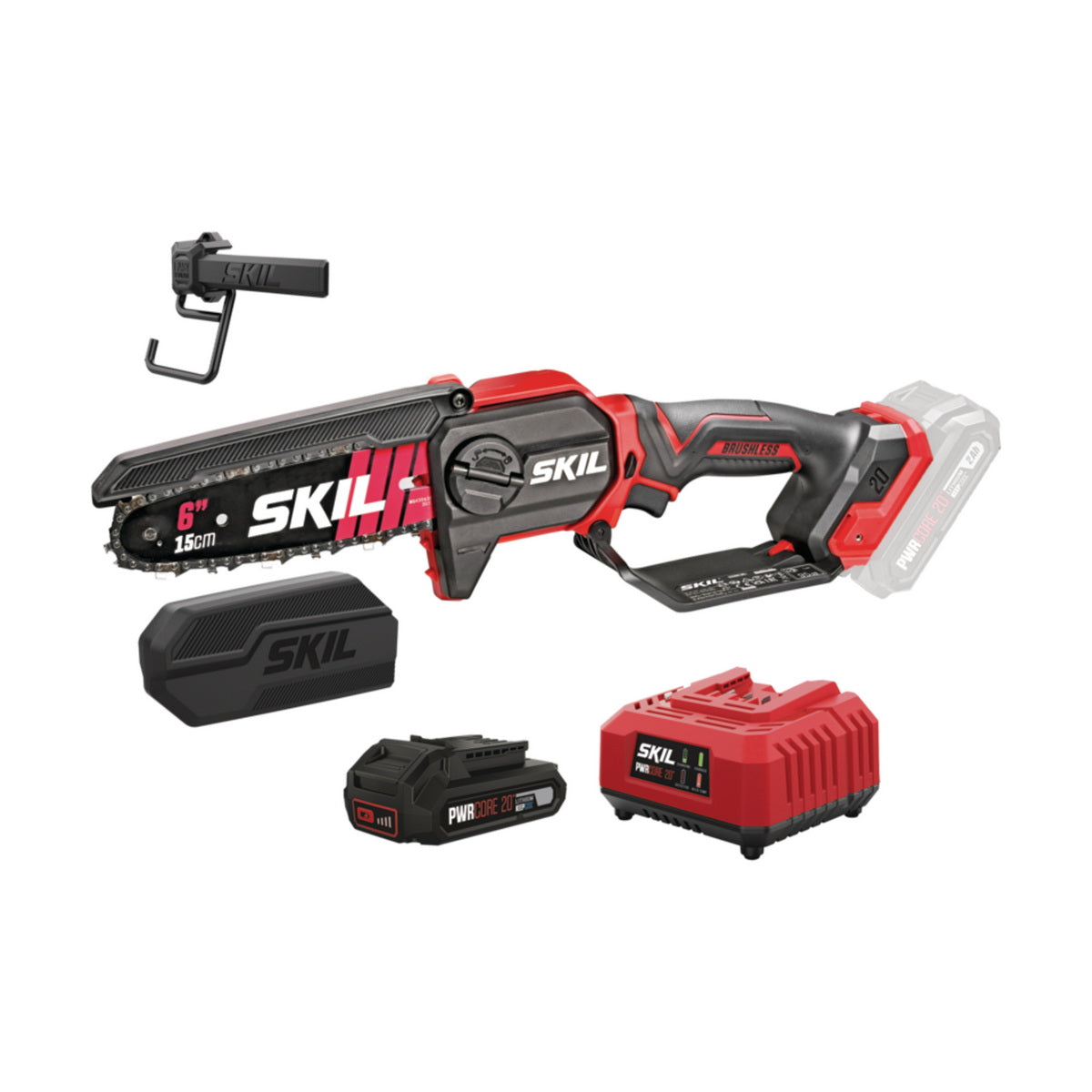 Skil 0512 CA-2 20V Max Brushless Αλυσοπρίονο Μπαταρίας Mini 15cm 18V Li-Ion Με Μπαταρία 2.5Ah