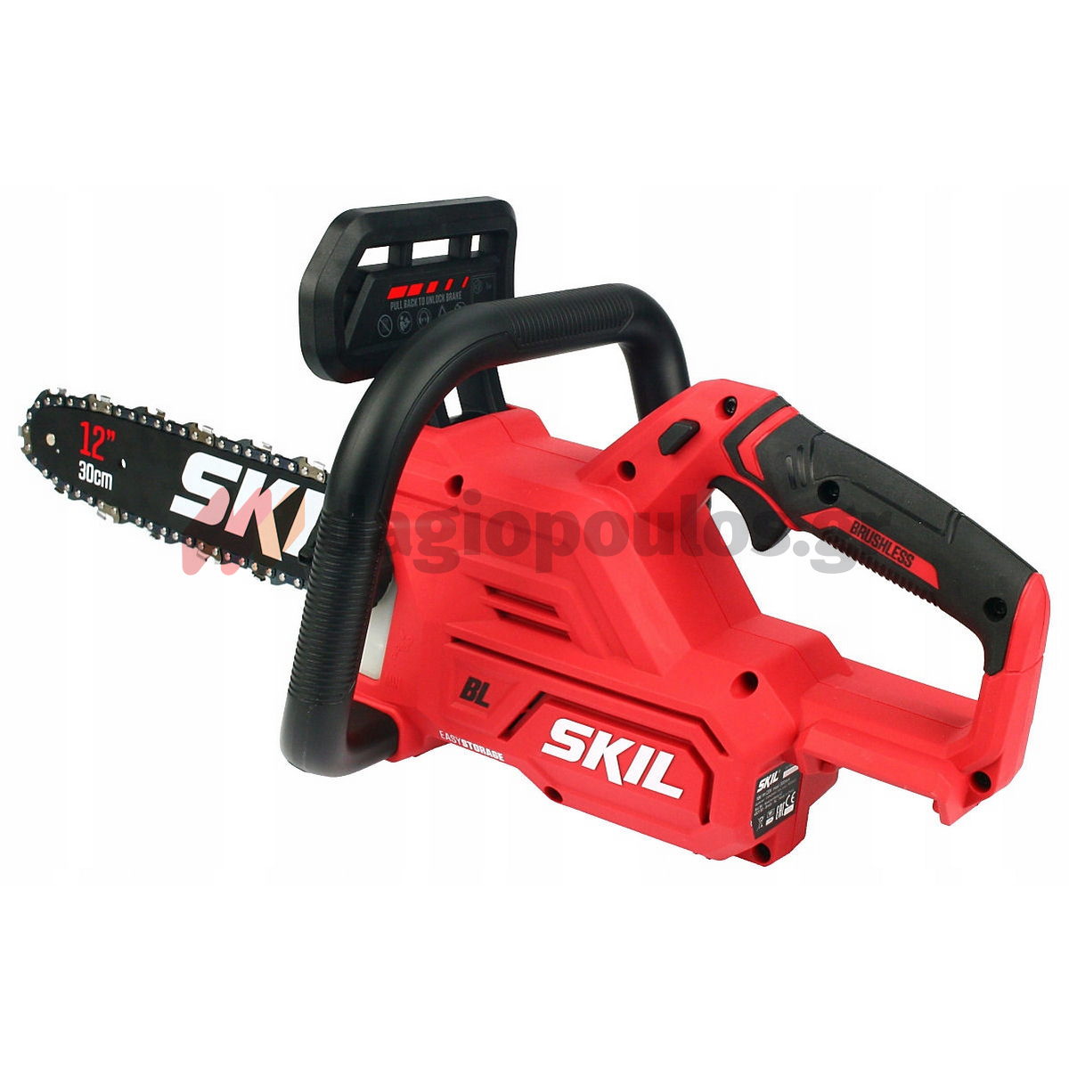 Skil 0534 CA 20V Max Brushless Αλυσοπρίονο Μπαταρίας 30cm 18V Li-Ion Με Μπαταρία 5.0Ah
