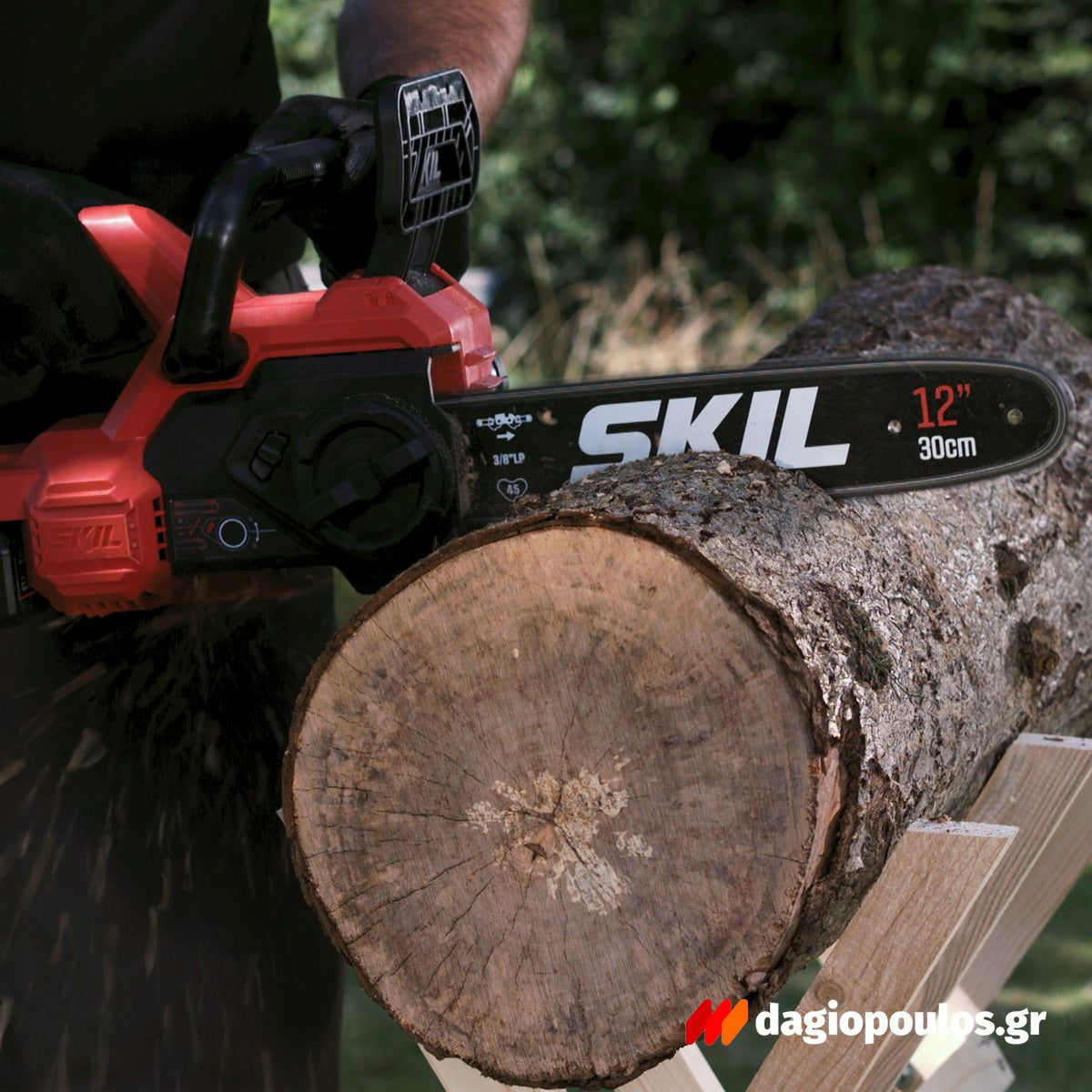 Skil 0534 CA 20V Max Brushless Αλυσοπρίονο Μπαταρίας 30cm 18V Li-Ion Με Μπαταρία 5.0Ah