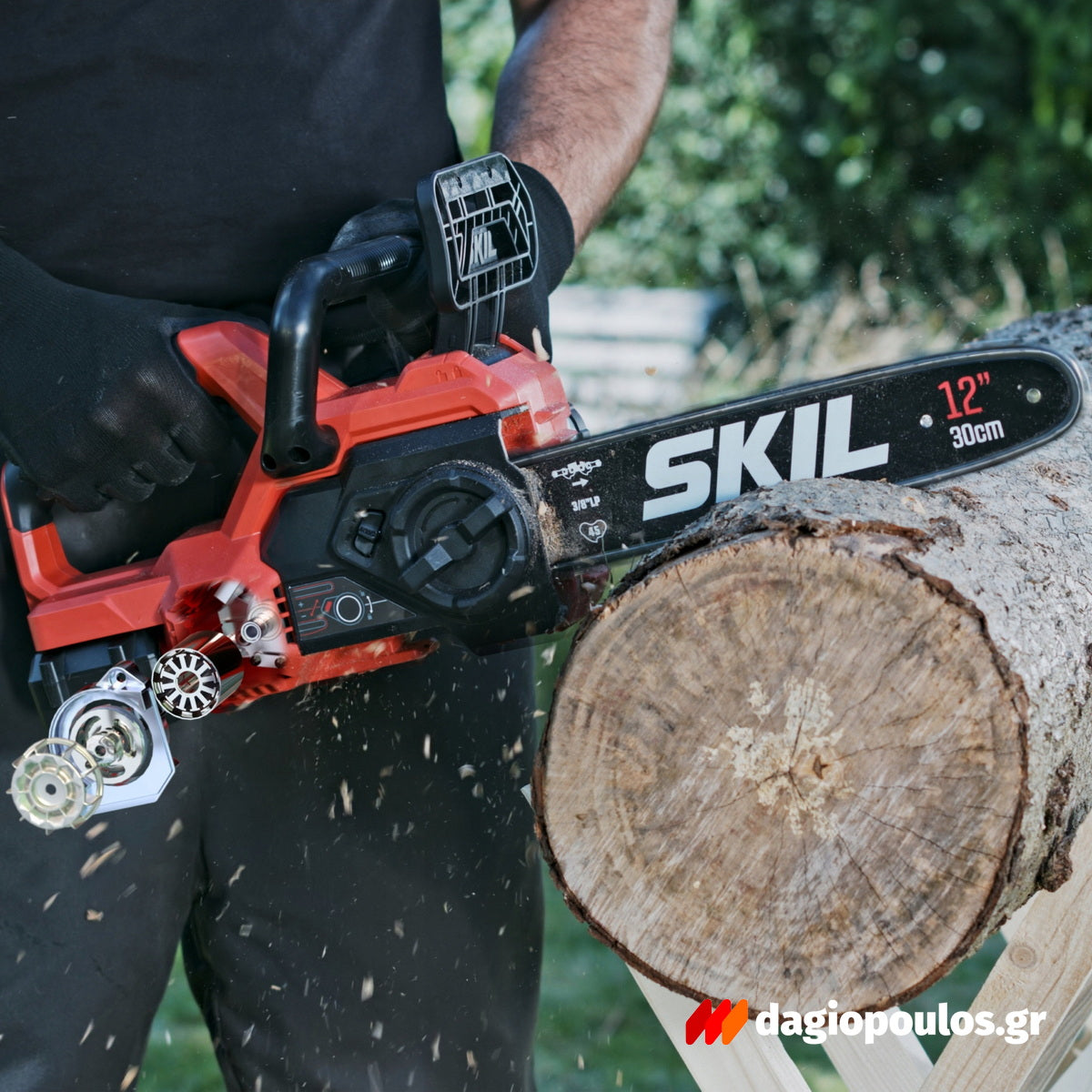 Skil 0534 CA 20V Max Brushless Αλυσοπρίονο Μπαταρίας 30cm 18V Li-Ion Με Μπαταρία 5.0Ah