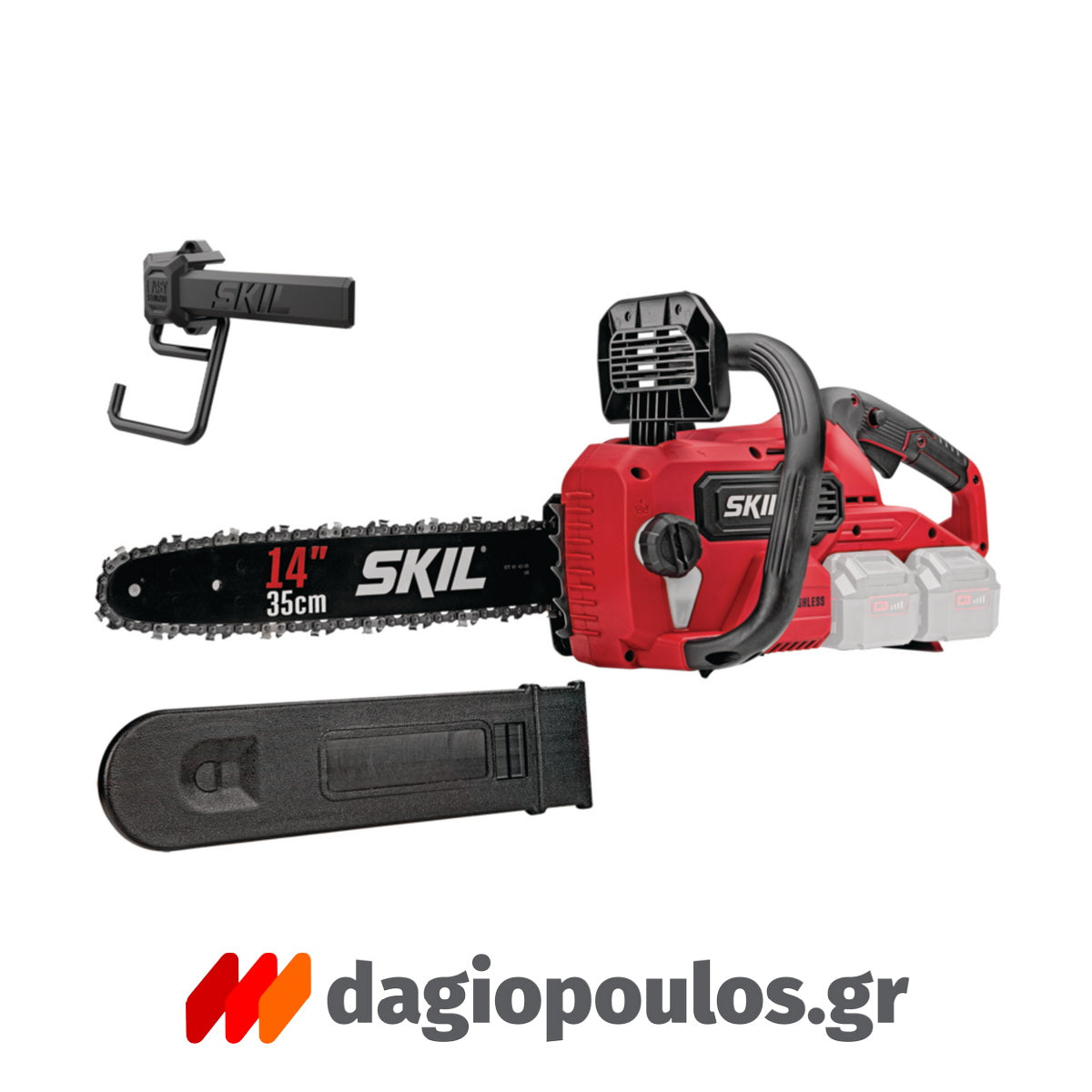 Skil 0540 CA-1 40V Max Brushless Αλυσοπρίονο Μπαταρίας 36V Li-Ion 35cm Με 2 Μπαταρίες 4.0Ah