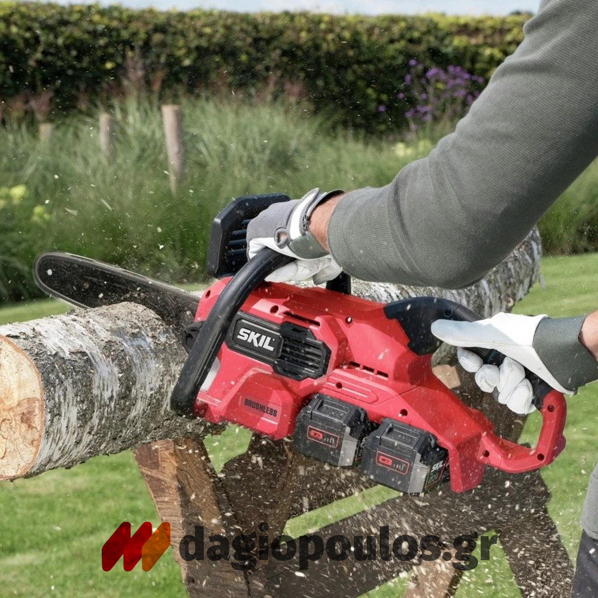 Skil 0540 CA-1 40V Max Brushless Αλυσοπρίονο Μπαταρίας 36V Li-Ion 35cm Με 2 Μπαταρίες 4.0Ah