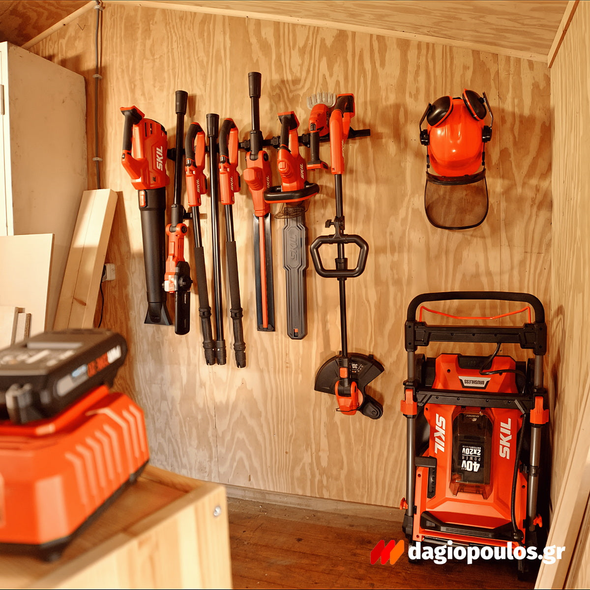 Skil 0640 AA 20V Max Ψαλίδι Μπορντούρας (Μπορντουροψάλιδο) Πτυσόμενο Μπαταρίας 18V Li-Ion SOLO