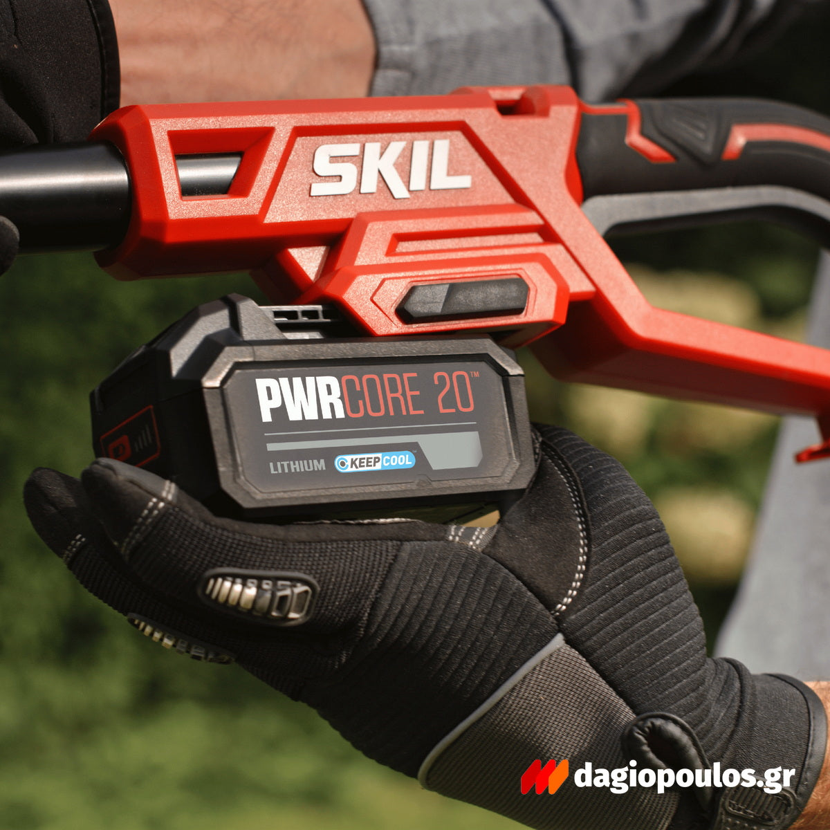 Skil 0640 AA 20V Max Ψαλίδι Μπορντούρας (Μπορντουροψάλιδο) Πτυσόμενο Μπαταρίας 18V Li-Ion SOLO