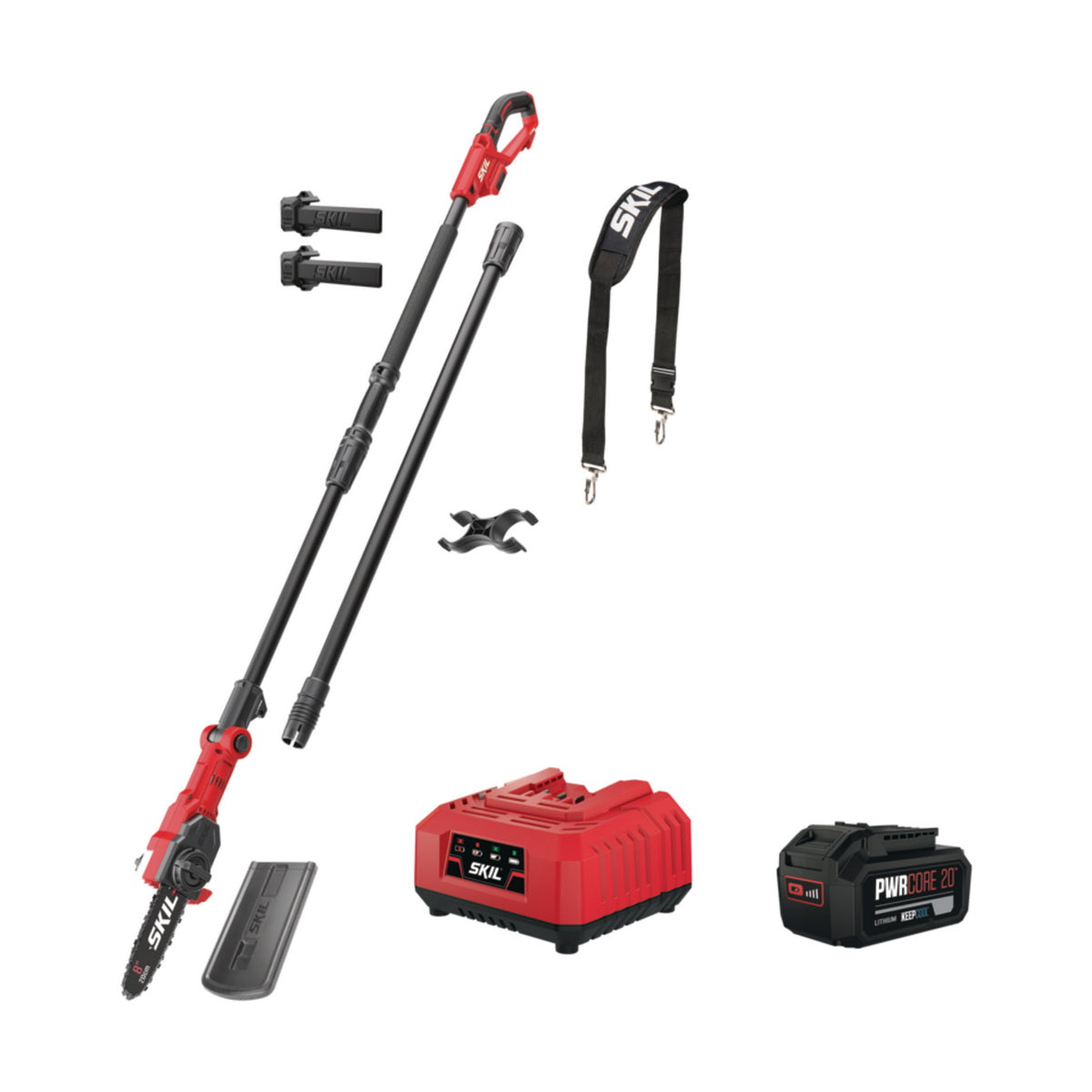 Skil 0650 CA 20V Max Αλυσοπρίονο Τηλεσκοπικό Μπαταρίας 18V Li-Ion 20cm Με Μπαταρία 5.0Ah