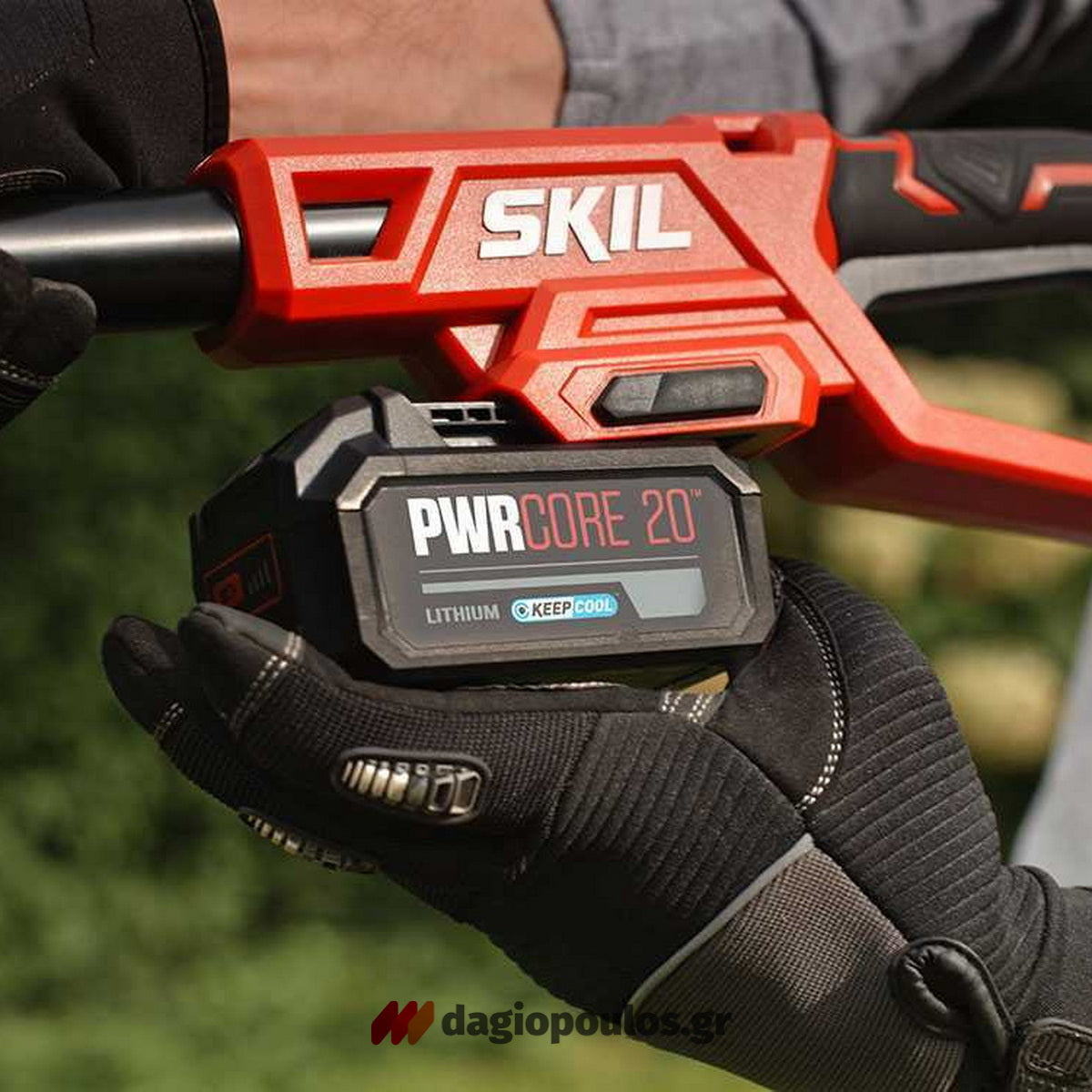 Skil 0650 CA 20V Max Αλυσοπρίονο Τηλεσκοπικό Μπαταρίας 18V Li-Ion 20cm Με Μπαταρία 5.0Ah