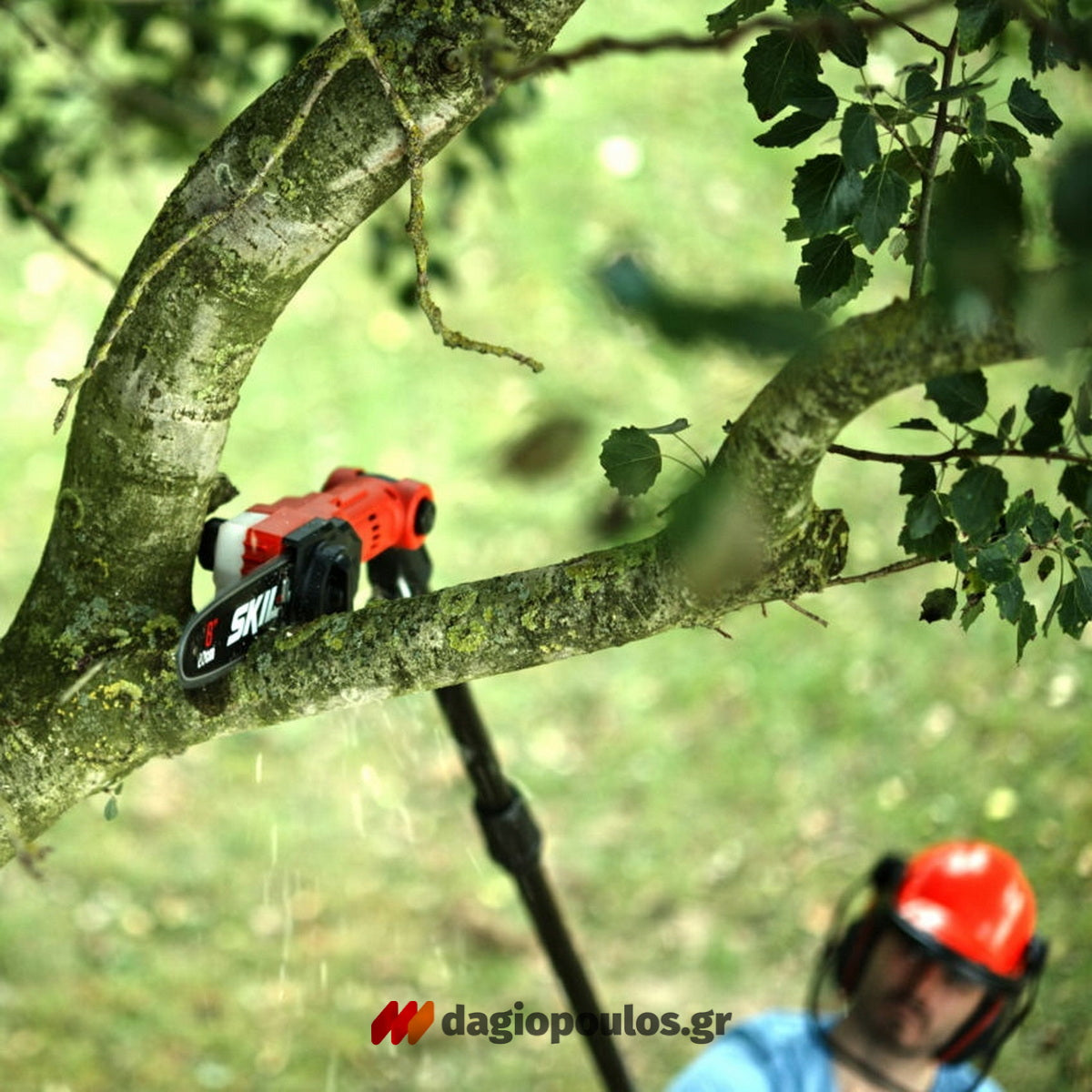 Skil 0650 CA 20V Max Αλυσοπρίονο Τηλεσκοπικό Μπαταρίας 18V Li-Ion 20cm Με Μπαταρία 5.0Ah