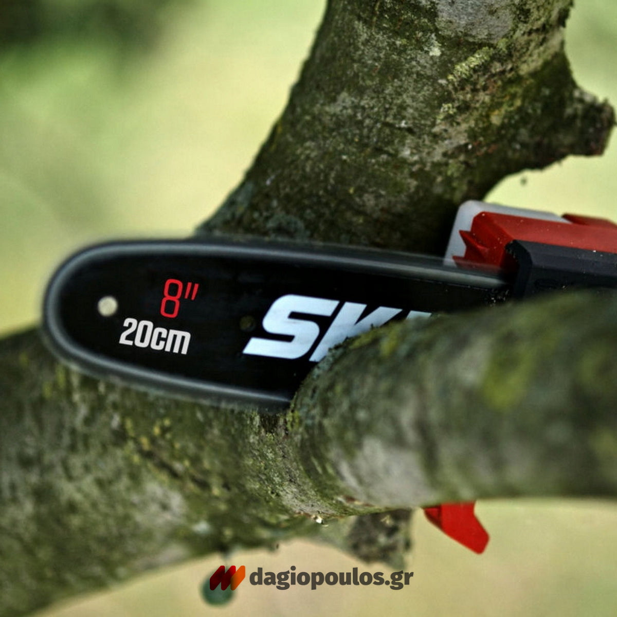 Skil 0650 CA 20V Max Αλυσοπρίονο Τηλεσκοπικό Μπαταρίας 18V Li-Ion 20cm Με Μπαταρία 5.0Ah