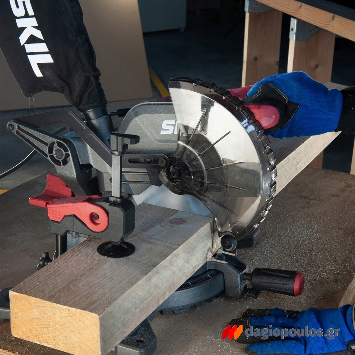 Skil 1305 AA Επαγγελματικό Ηλεκτρικό Φαλτσοπρίονο Πάγκου 1600W 216mm