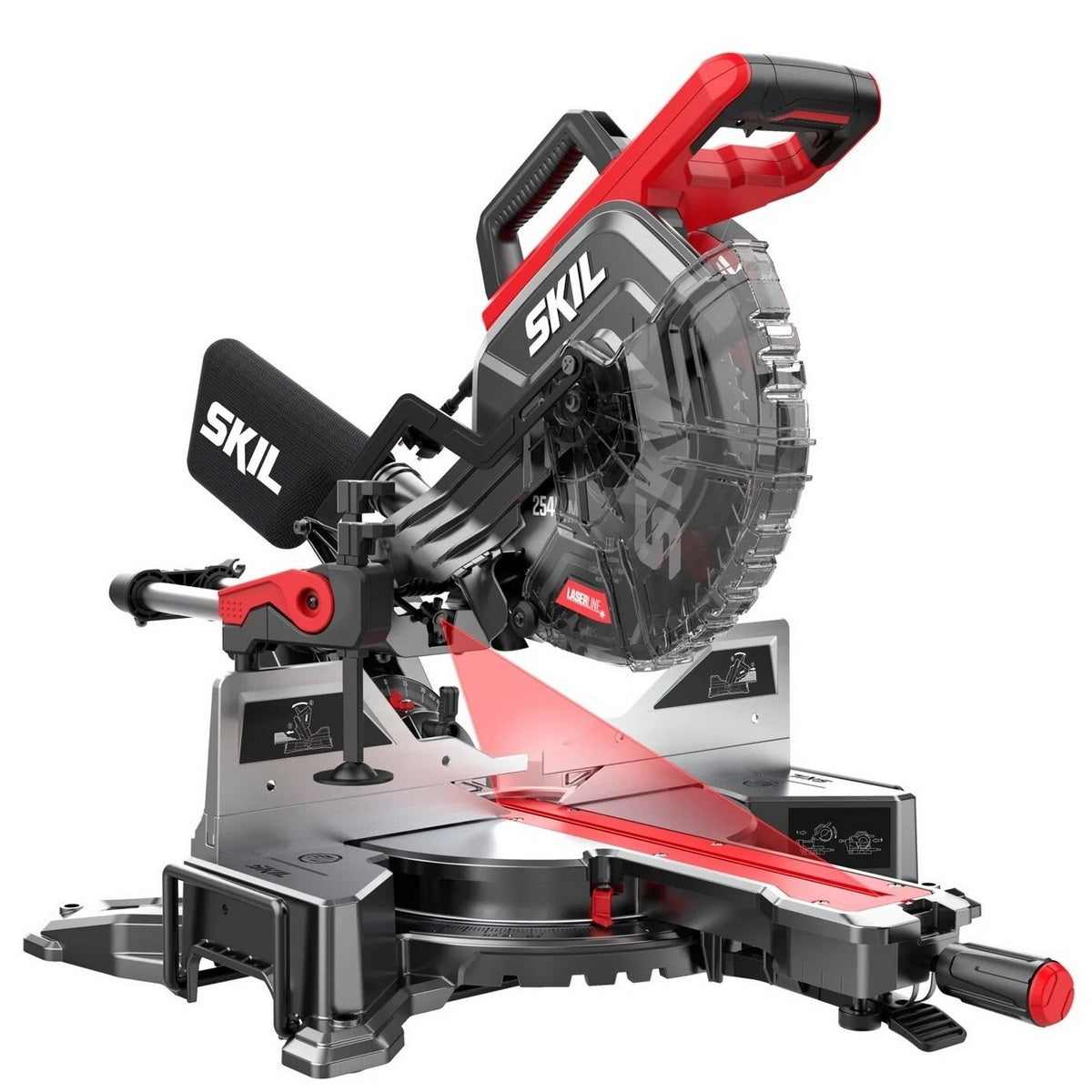 Skil 1320 AA Επαγγελματικό Ηλεκτρικό Φαλτσοπρίονο Radial Συρόμενο Διπλής Κοπής 2000W 254mm