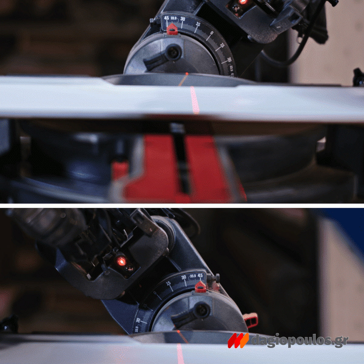 Skil 1320 AA Επαγγελματικό Ηλεκτρικό Φαλτσοπρίονο Radial Συρόμενο Διπλής Κοπής 2000W 254mm