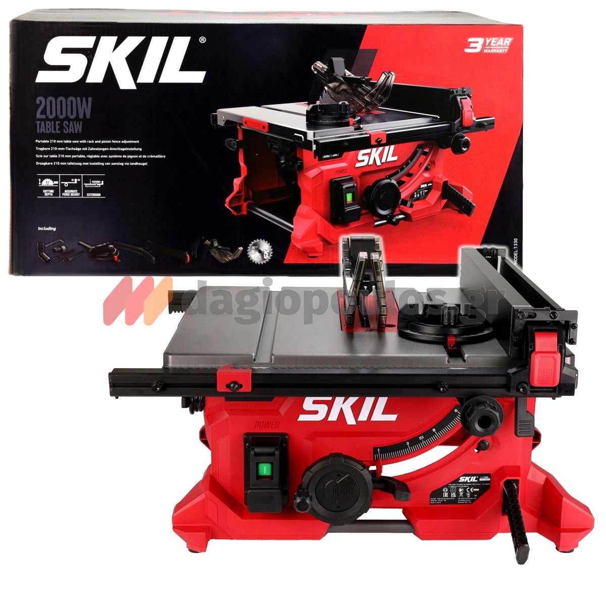 Skil 1330 AA Ηλεκτρικό Δισκοπρίονο Πάγκου 2000W 210mm