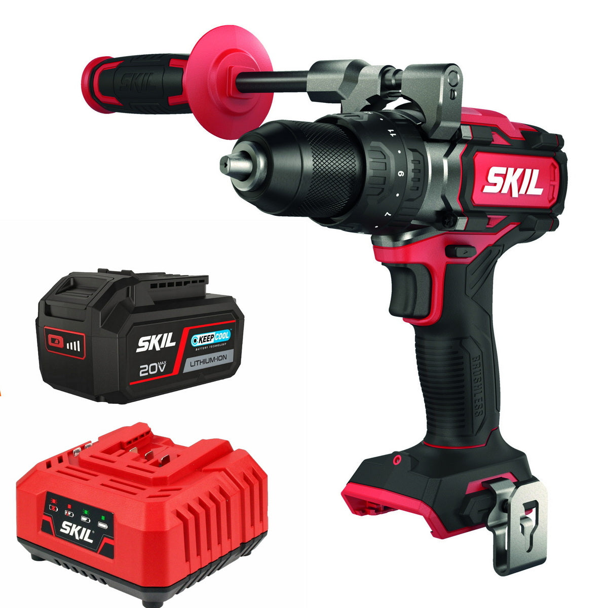 Skil 3071 CA 20V Max Brushless Κρουστικό Δράπανο Μπαταρίας 18V Li-Ion Με Μπαταρία 5.0Ah