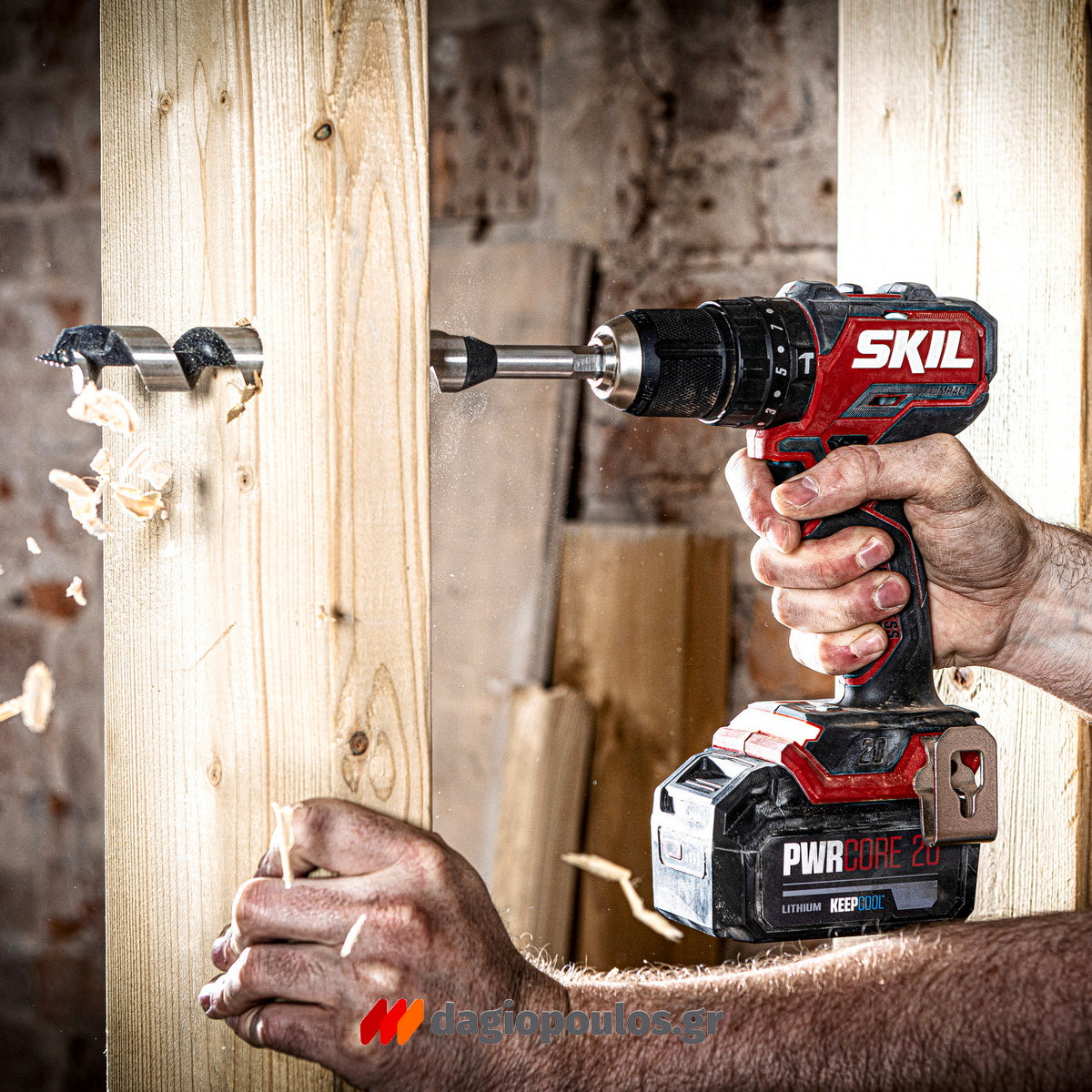 Skil 3075 JA 20V Max Brushless Κρουστικό Δραπανοκατσάβιδο Μπαταρίας 18V Li-Ion Με Μπαταρία 2.5Ah Βαλίτσα