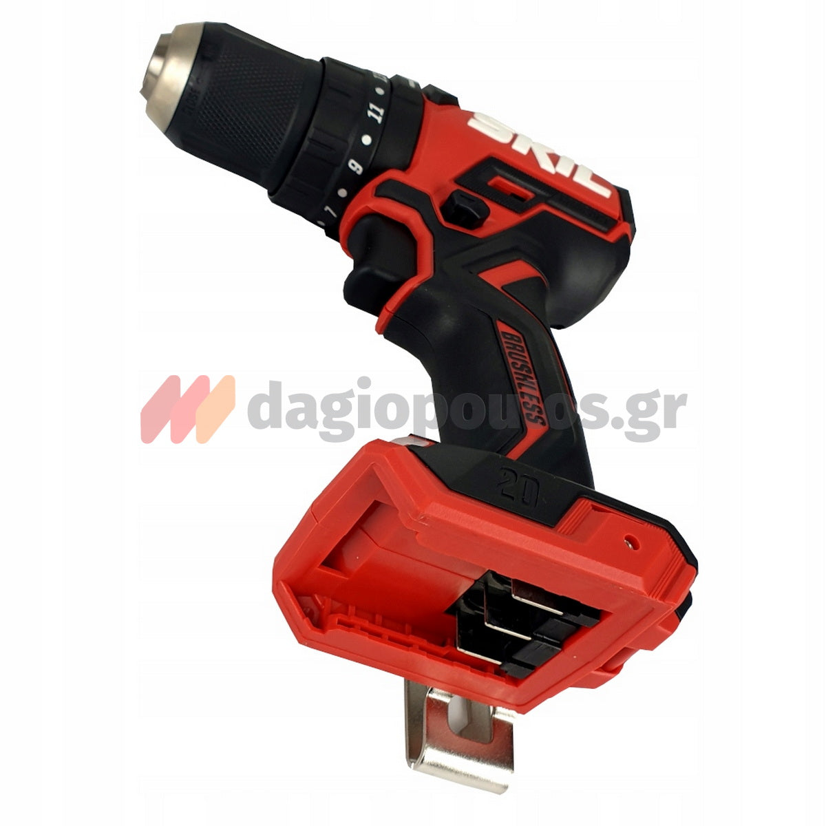 Skil 3075 CA 20V Max Brushless Κρουστικό Δραπανοκατσάβιδο Μπαταρίας 18V Li-Ion SOLO