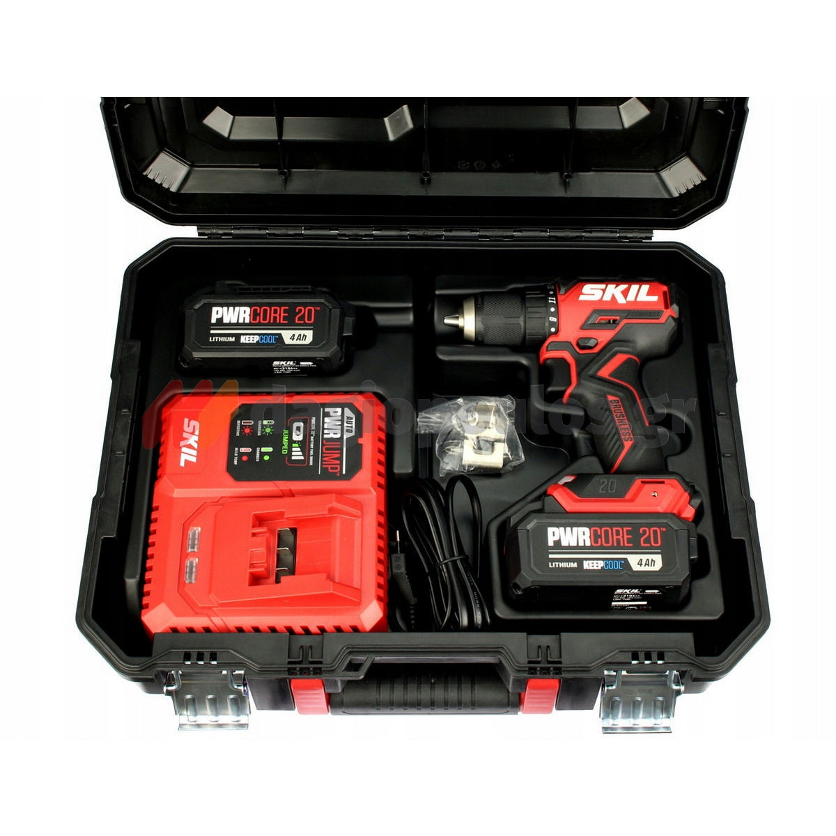 Skil 3075 HB Brushless 20V Max Κρουστικό Δραπανοκατσάβιδο Μπαταρίας 18V Li-Ion Με 2 Μπατ.4.0Ah - Ταχυφορτιστή - Βαλίτσα